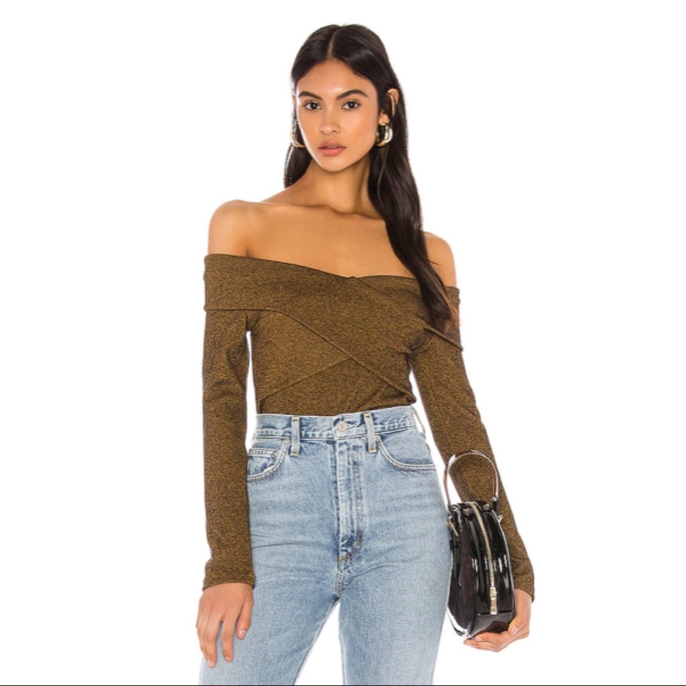 Capulet Wells Bodysuit in Gold Speckle